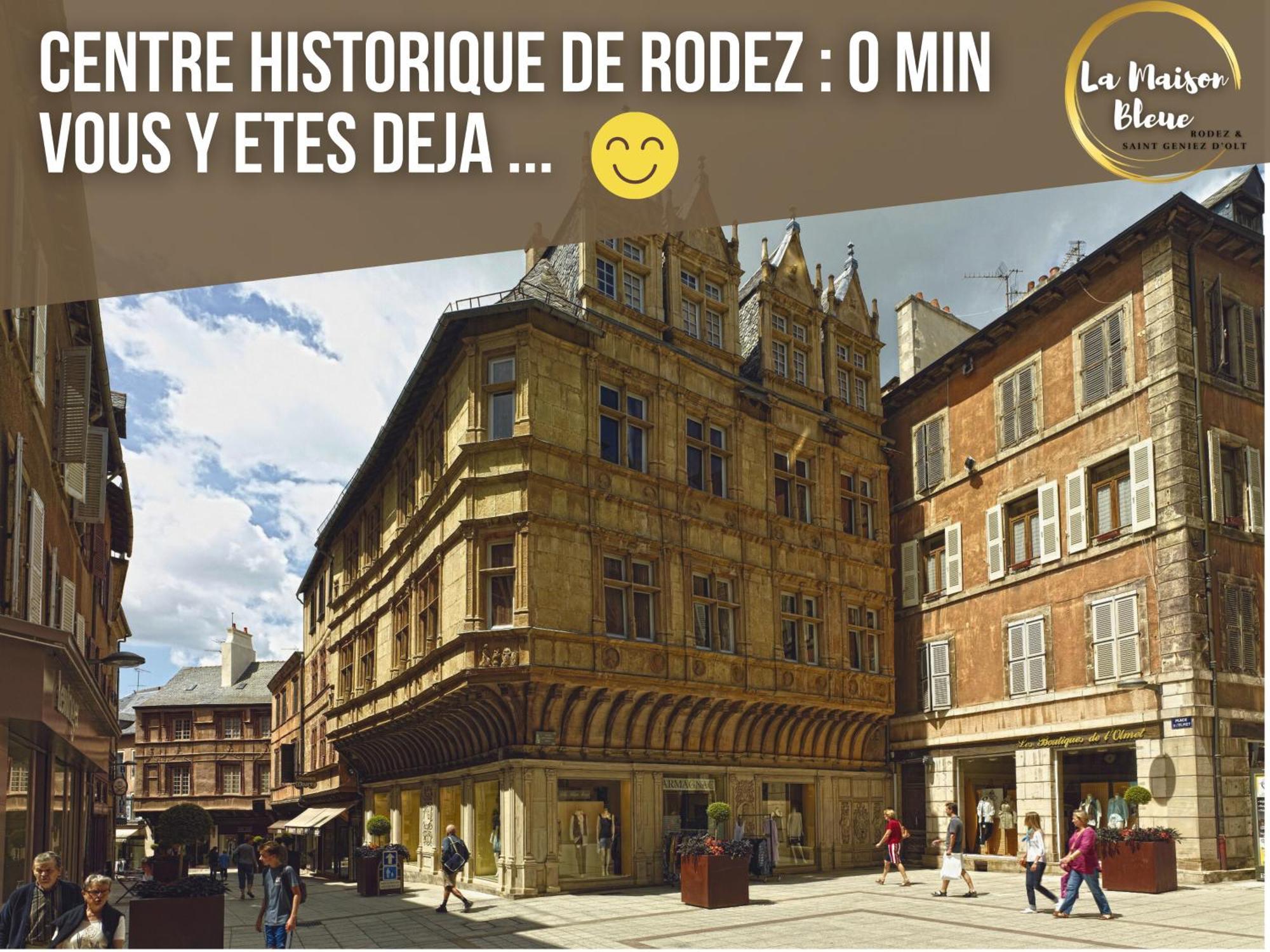 La Maison Bleue, Un Emplacement De Choix A Rodez Exterior foto
